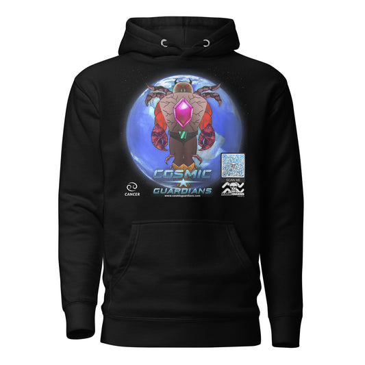 CRAB RULER - Cancer - Cosmic Guardians QR GAME CODE - Adult Hoodie