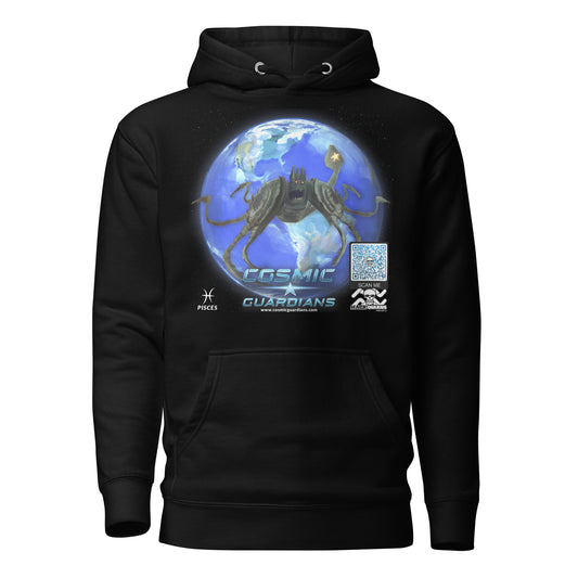 KING LEVIATHAN - Pisces - Cosmic Guardians QR GAME CODE - Adult Hoodie