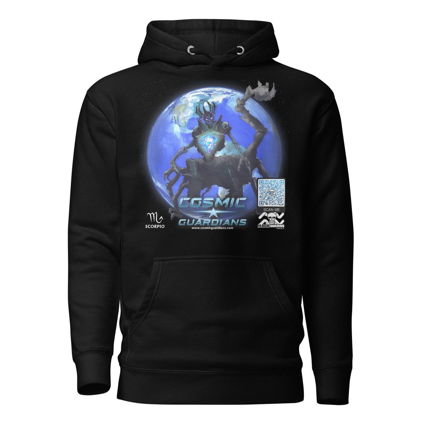 STING LORD - Scorpio - Cosmic Guardians QR GAME CODE - Adult Hoodie