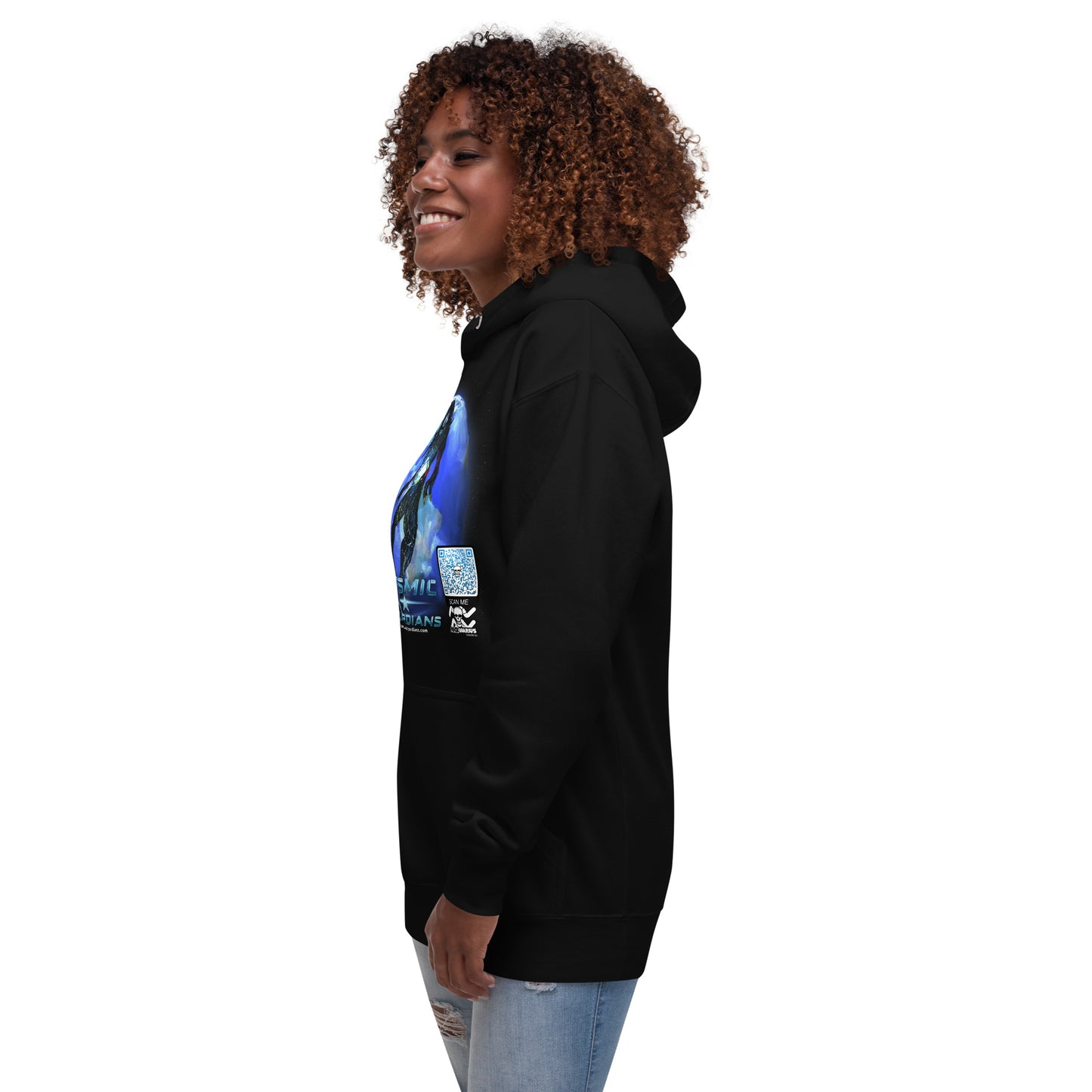 TIME QUEEN - Aquarius - Cosmic Guardians QR GAME CODE - Adult Hoodie