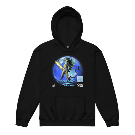 WARRIOR GODDESS - Libra - Cosmic Guardians QR GAME CODE - Teen Hoodie